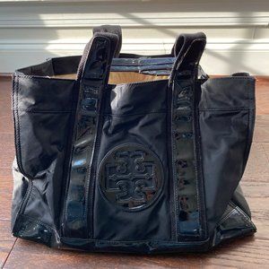 Tory Burch Black Nylon Tote
